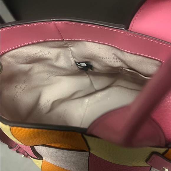 Kate Spade Vibrant Pink and Yellow Tote - Picture 4 of 10